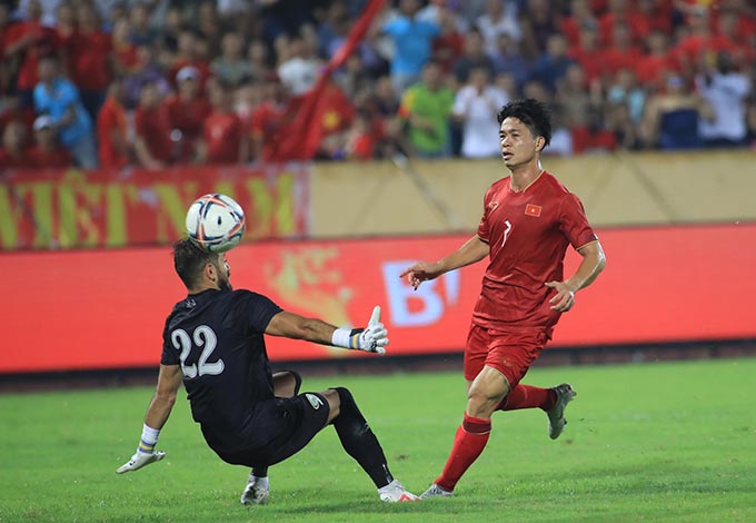 Tiền đạo Công Phượng thường có duyên ghi bàn vào lưới các đội mạnh