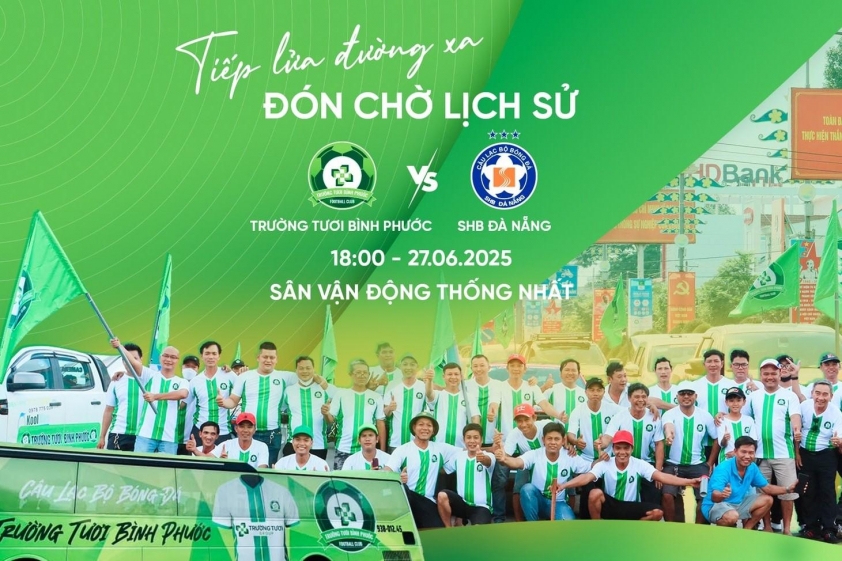 Khoảng 6000 CĐV Bình Phước sẽ đến sân tiếp sức cho đội bóng. Ảnh: CLB